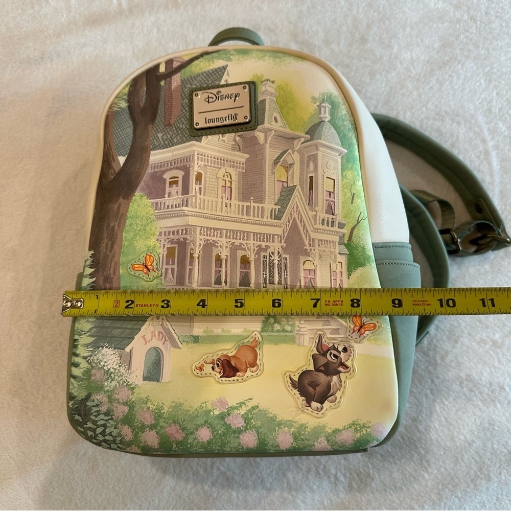 Loungefly Disney Pastel Green and Cream Backpack - Picture 8 of 12